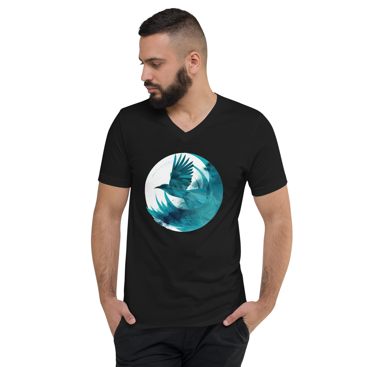 Bluebird Flies | 01 - V-Neck T-Shirt