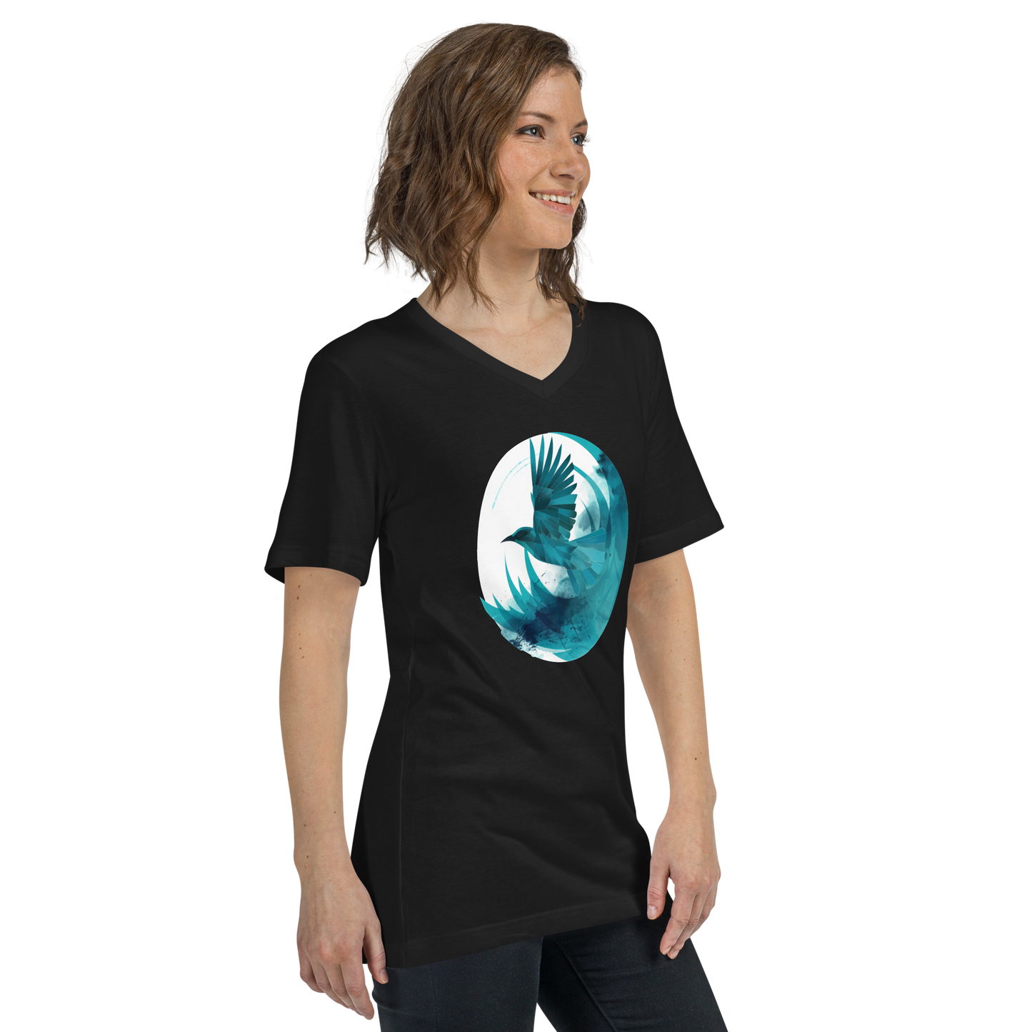 Bluebird Flies | 01 - V-Neck T-Shirt