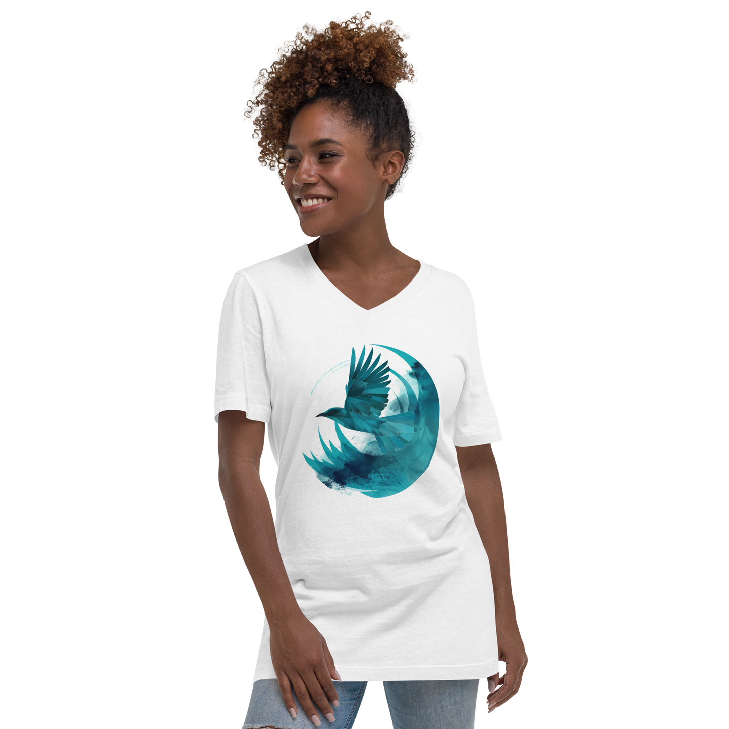 Bluebird Flies | 01 - V-Neck T-Shirt