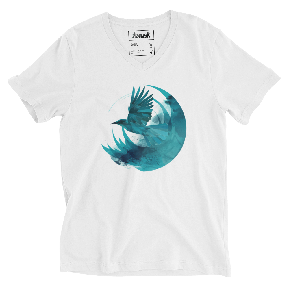 Bluebird Flies | 01 - V-Neck T-Shirt